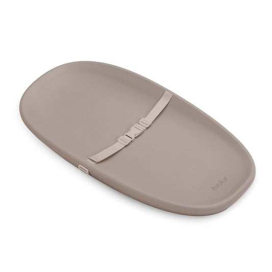 Evolur Eva Changing Pad, Waterproof EVA Foam, Safety Strap, Oat