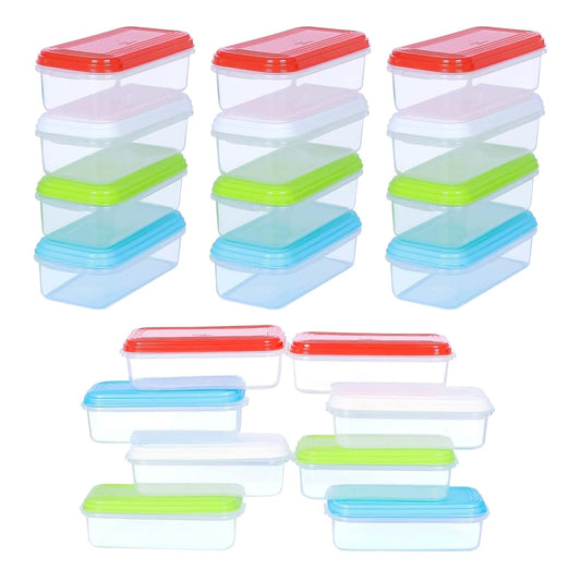 ARSUK 8oz Food Storage Containers with Airtight Lids 16 Pack - Reusable 1 Cup Containers for Snacks, Leftovers, Portion