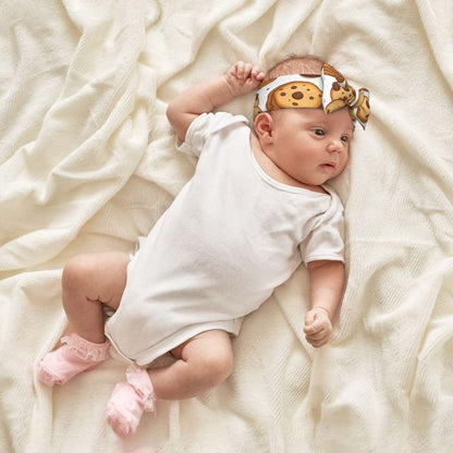 Broleo Cookies Food Print Baby Bow Headband (photo 4)