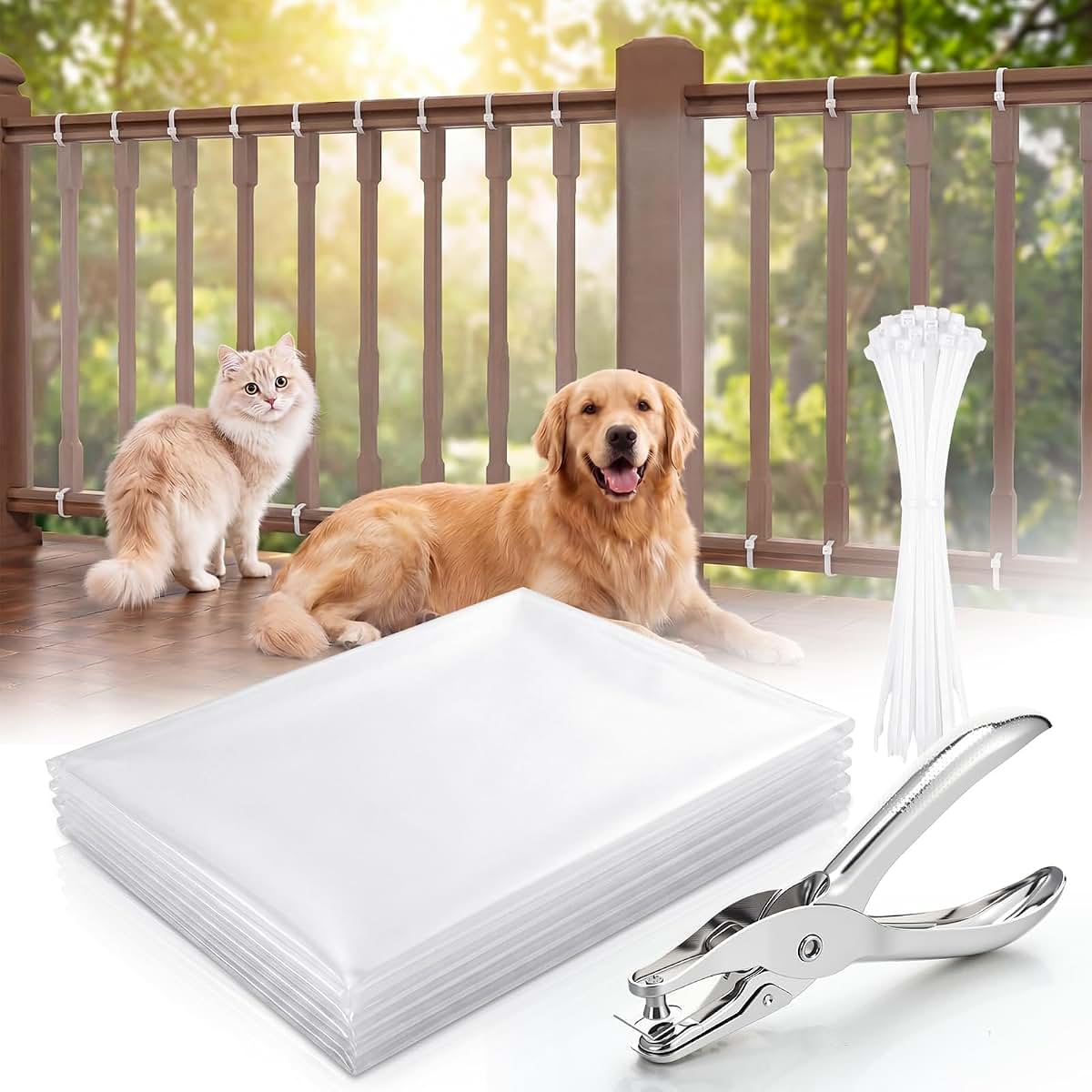 Pangda Transparent Safety Net Guard for Balcony and Stairway
