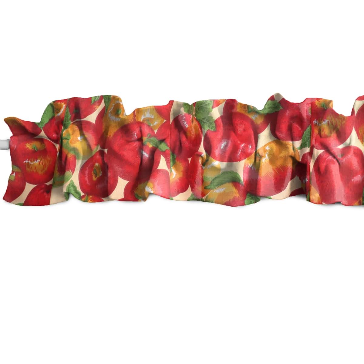 Zen Creative Designs Cotton Fruits Print Sleeve Topper Window Valance