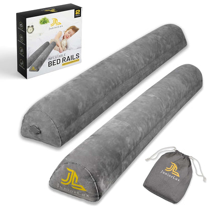 JuniorLux Inflatable Bed Rail For Toddlers And Kids, 2-Pack