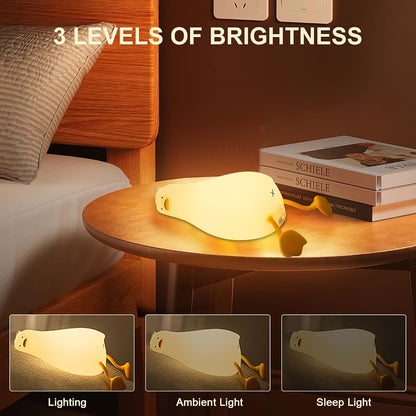 Ocegaoem Benson Squishy Duck Night Light for Nursery & Room Decor