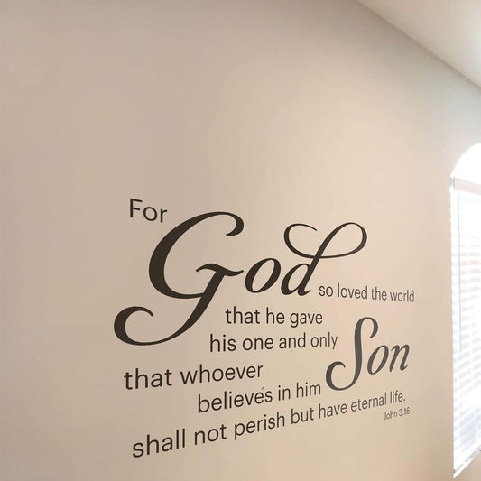 Christian Wall Murals John Bible Scripture Wall Decal