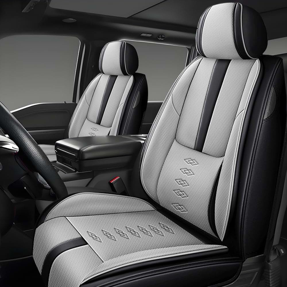 QUFEI Front Seat Covers for RAM 1500 2012-2024 Pick-up Truck Car Seat Protectors