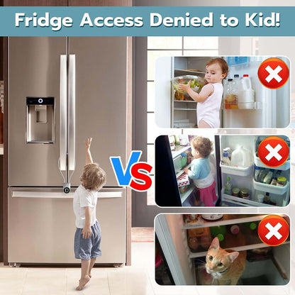 Foxlock Fingerprint Cable Lock, Fridge Lock Child Proof Cabinet Locks with Bluetooth APP Control, Waterproof (photo 4)
