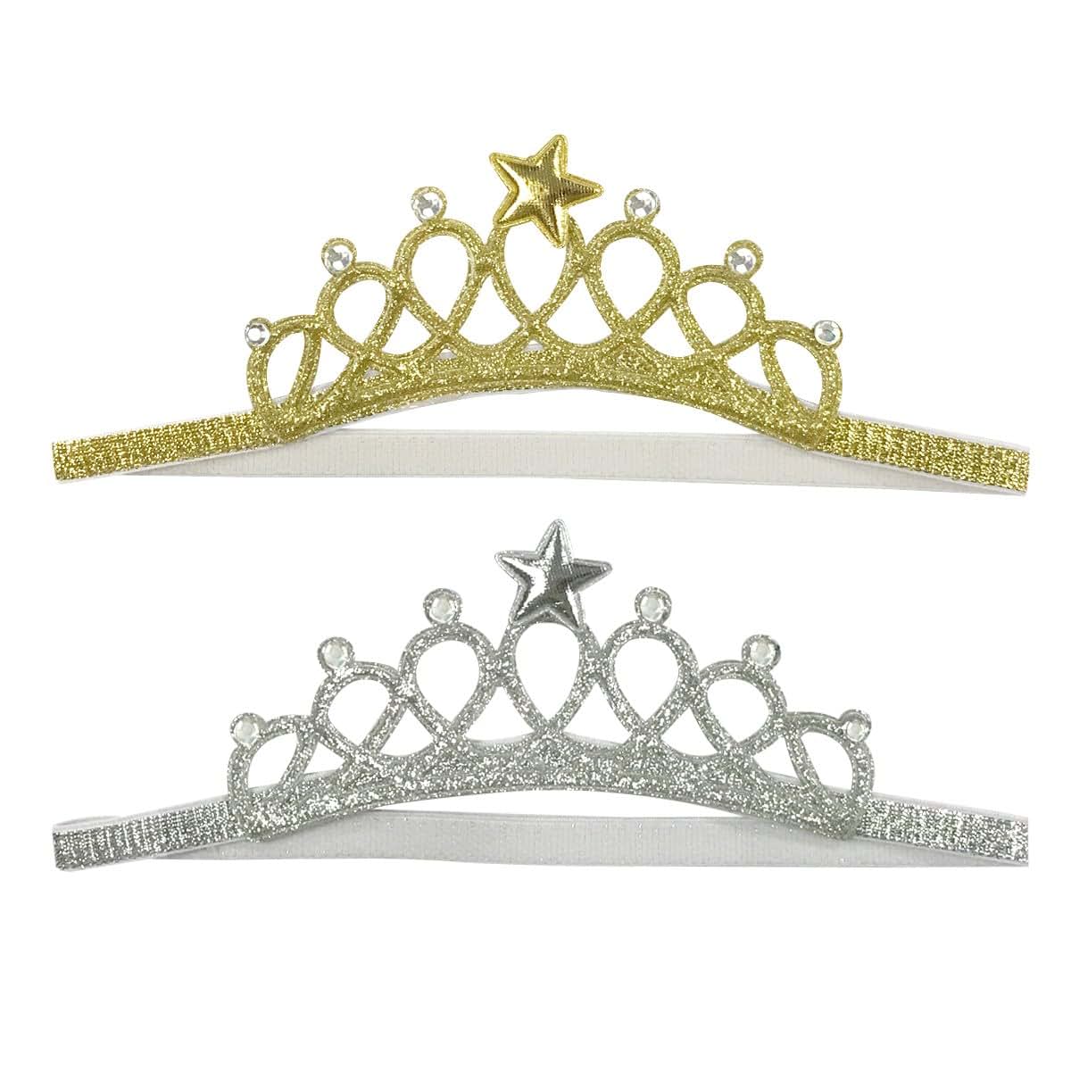 Bowbear Baby 2-Piece Tiara Crown Headband Hair Accessories