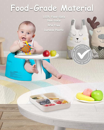 Bumbo Floor Seat Tray Accessory Compatible Easy Clean White Surface