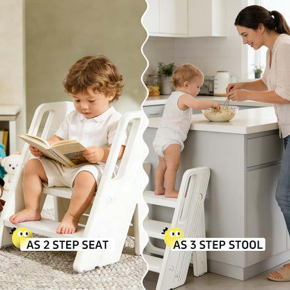 Vanpolchy Foldable Toddler Bathroom Step Stool, Kids Bathroom Step Stool (photo 3)