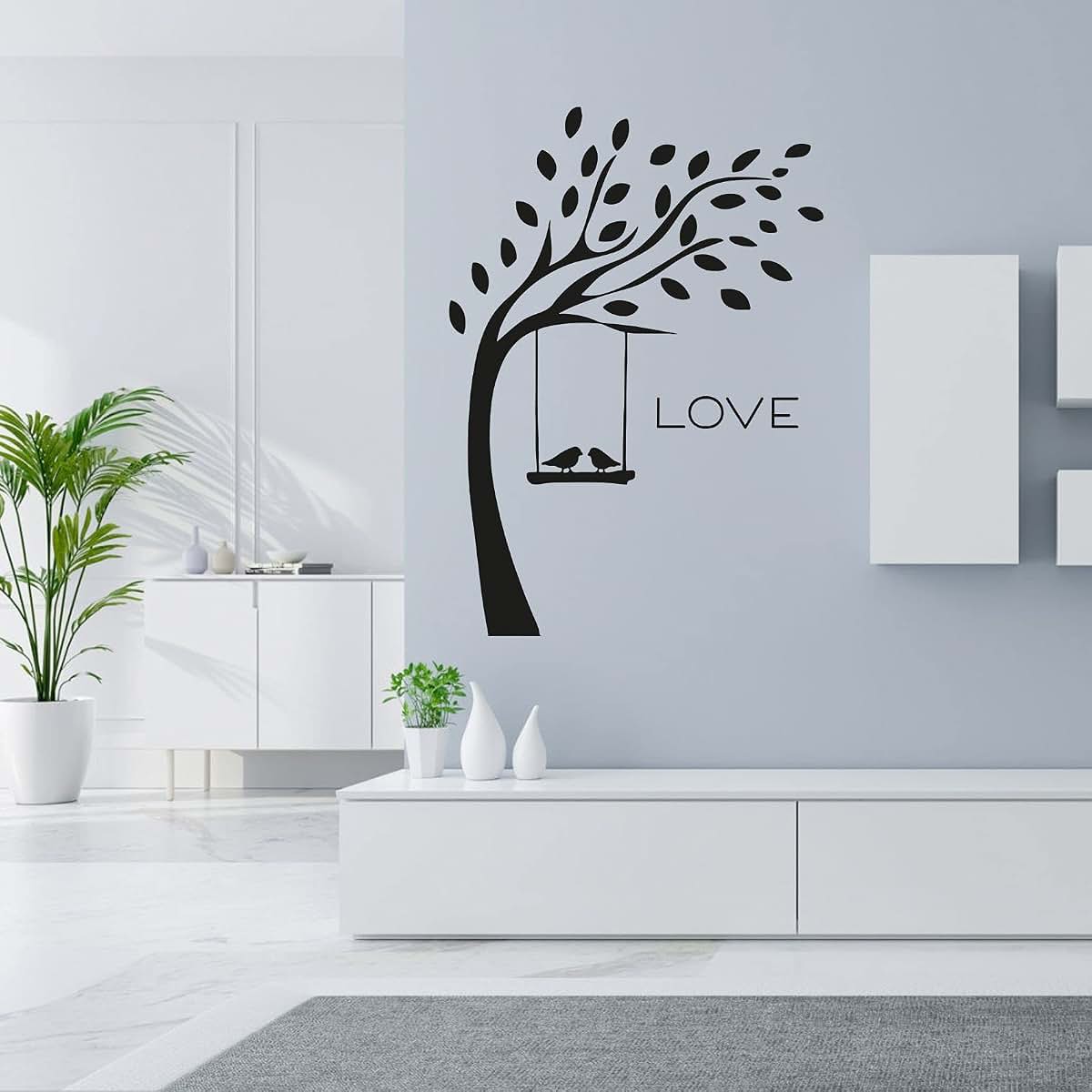 All Things Valuable Tree Silhouette Wall Sticker
