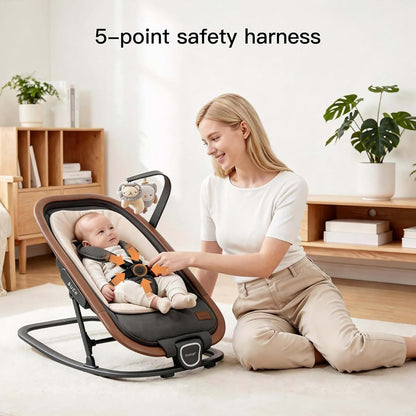 Gromast 2-in-1 Portable Bouncer Rocker Seat for Babies