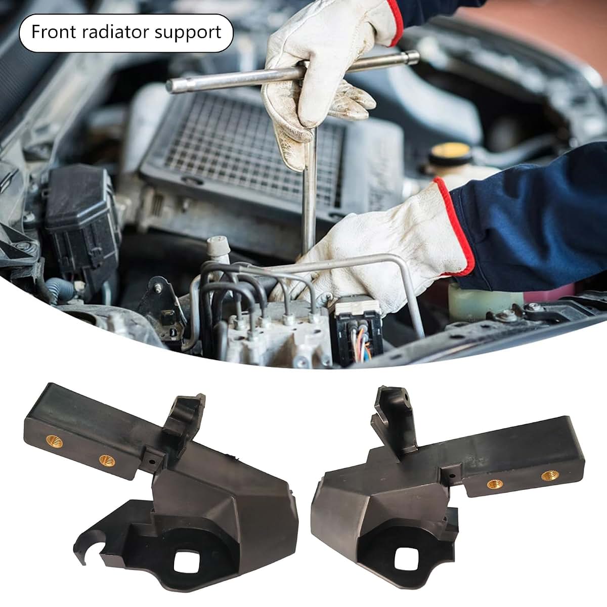 STBQHG 2056203401 2056203501 Left & Right Front Radiator Bracket Fit for C300 C350e C400 (photo 2)