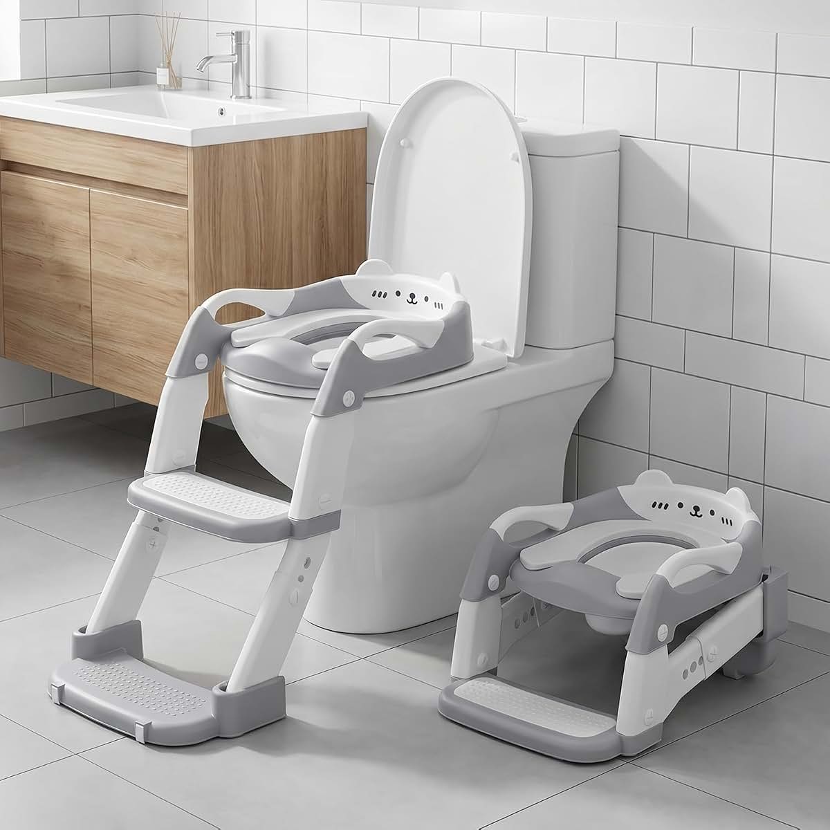 Snugzy 3-in-1 Foldable Potty Training Seat With Step Stool