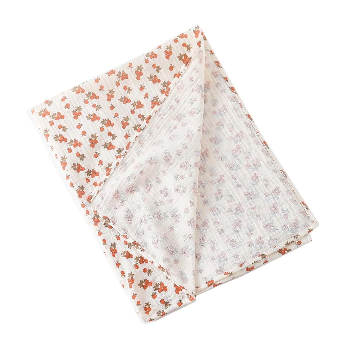 HOUNIIXIE Cotton Swaddle Blanket With Multi-Pattern Designs