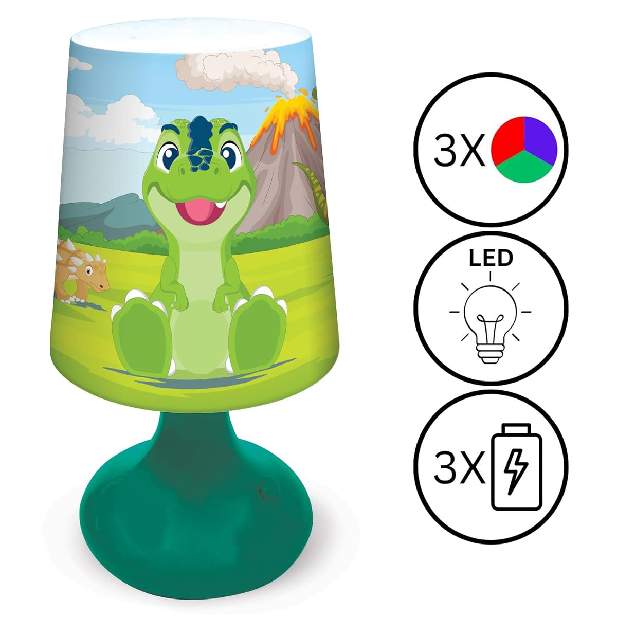 Dinosaur Nightlight Lamp for Kids' Room Decor
