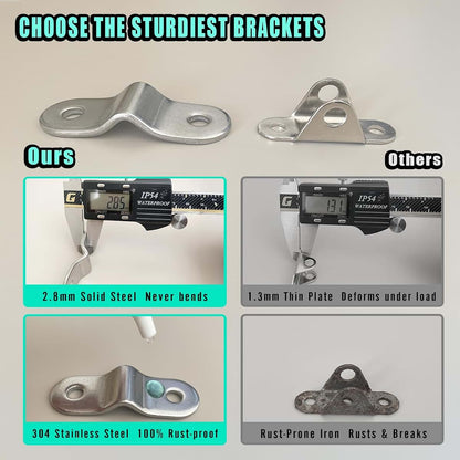 HERITMIX Heavy Duty Metal Furniture Anchors for Baby Proofing