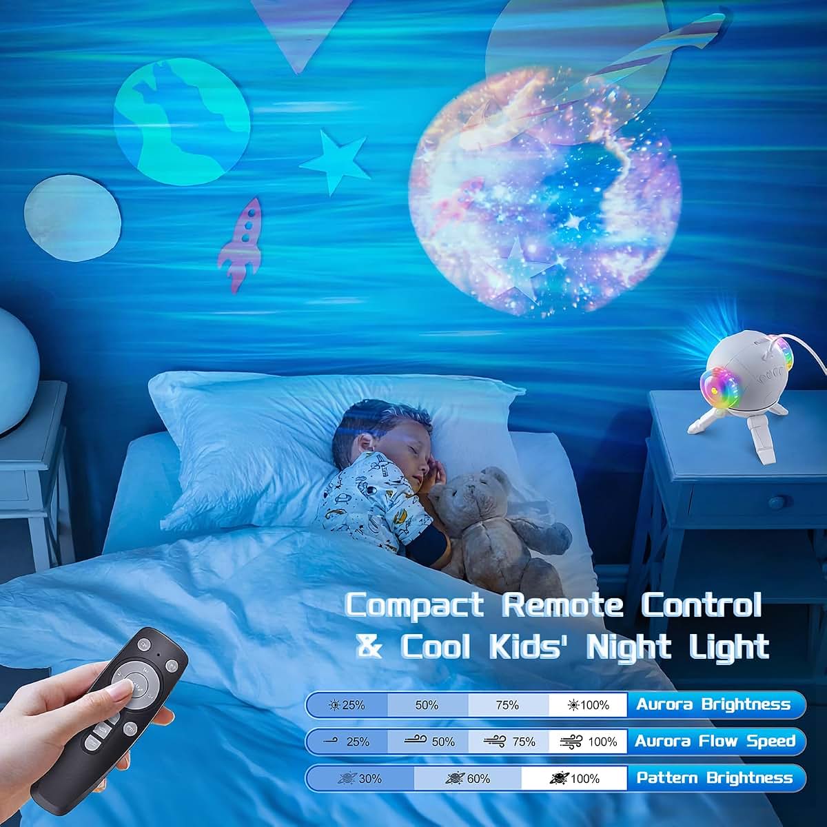 Aurora Projector Lights 4K HD Star Projector With Remote