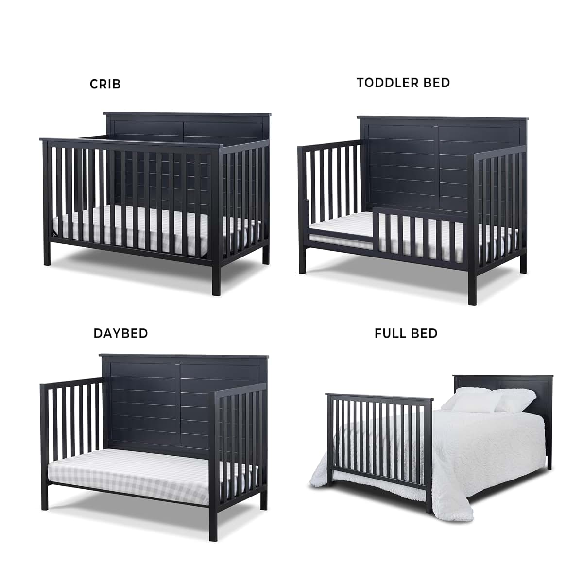 Sorelle Ashley 4-in-1 Convertible Crib (photo 3)