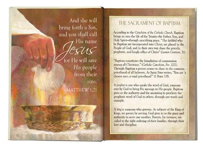 Christian Brands Catholic Baptism Gift Set With Prayer Book And Shell (photo 3)