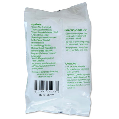 Natratouch Organic Lavender Daily Cleansing Wipes 3 Pack (photo 3)