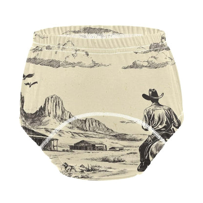 JUNZAN Western Cowboy Potty Training Pants, Cotton Boxer Briefs, 2T