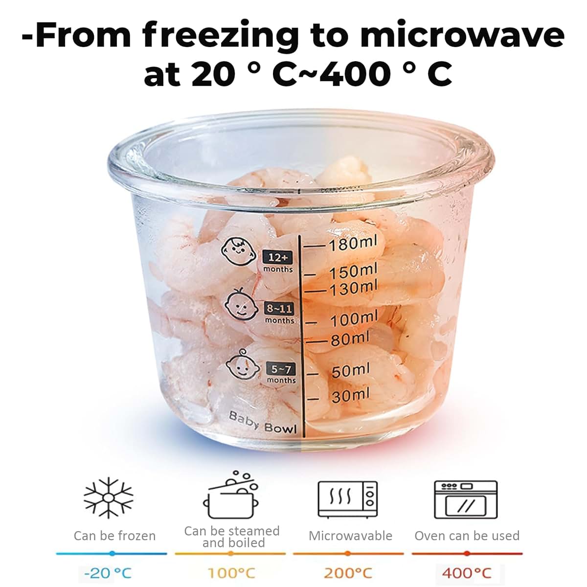 Licsaliwe Baby Food Jars 4-Piece Set With Silicone Lids And Measurement Scale (photo 3)