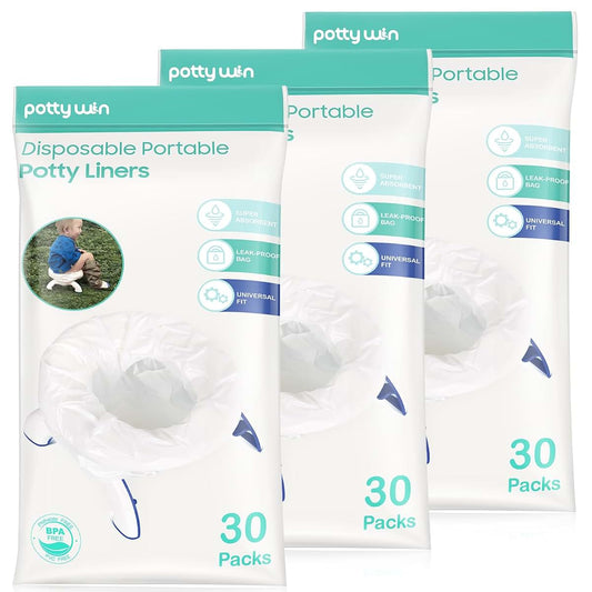 Minne Baby Disposable Potty Liners 90 Counts For Travel Potties