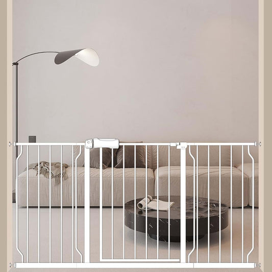 ALLAIBB Extra Wide Pressure Mount Baby Gate, 57.48-62.02 Inch