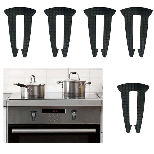 BabyOneStop 5 Pack Gas Stove Knob Locks for Toddler Safety Black