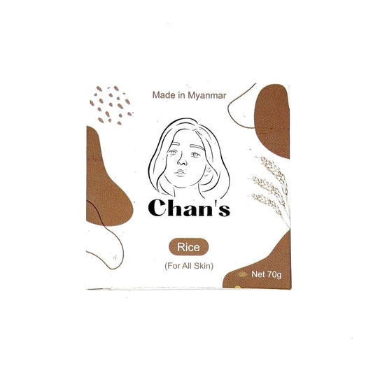 MyanmarMakers Chan's Handmade Soap Alum/Honey Tumeric/Moringa/Bamboo Charcoal/Rice from Myanmar Burma (Rice (For All