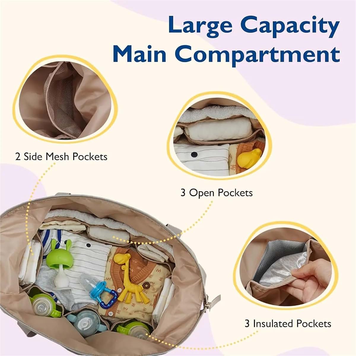 SSHLT Mommy Diaper Bag Large Capacity Tote