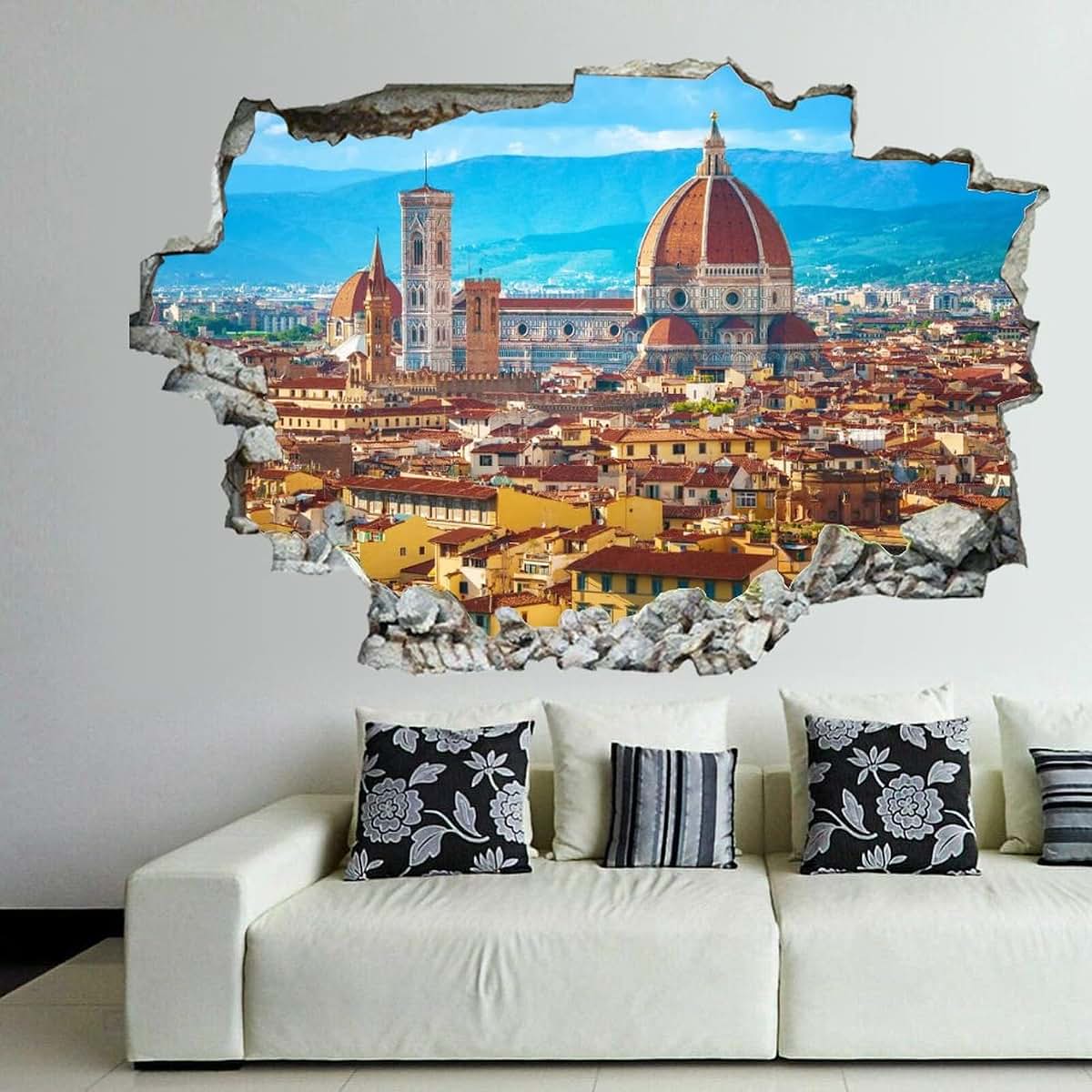 Higoss Cityscape In Florence Italy 3D Wall Decal