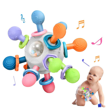 MonoTele Baby Montessori Teething Toys for 0-6 6-12 Months Infant Teethers Sensory Toys for Babies 0 3 6 9 12 18 Months