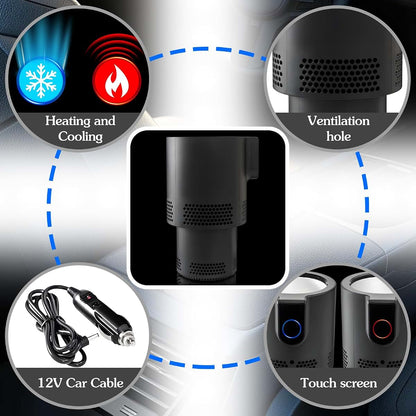 2-in-1 Smart Car Cup Cooler and Heater with Temperature Control