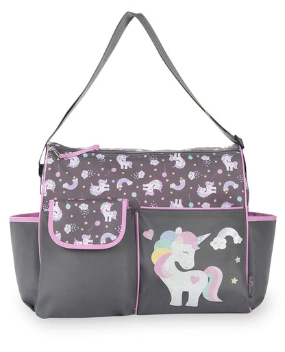 NoJo Happy Unicorn Duffle Diaper Bag Tote for Daily Outings