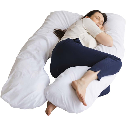 Minicamp Organic Cotton U-Shaped Pregnancy Pillow with Kapok & Natural Latex