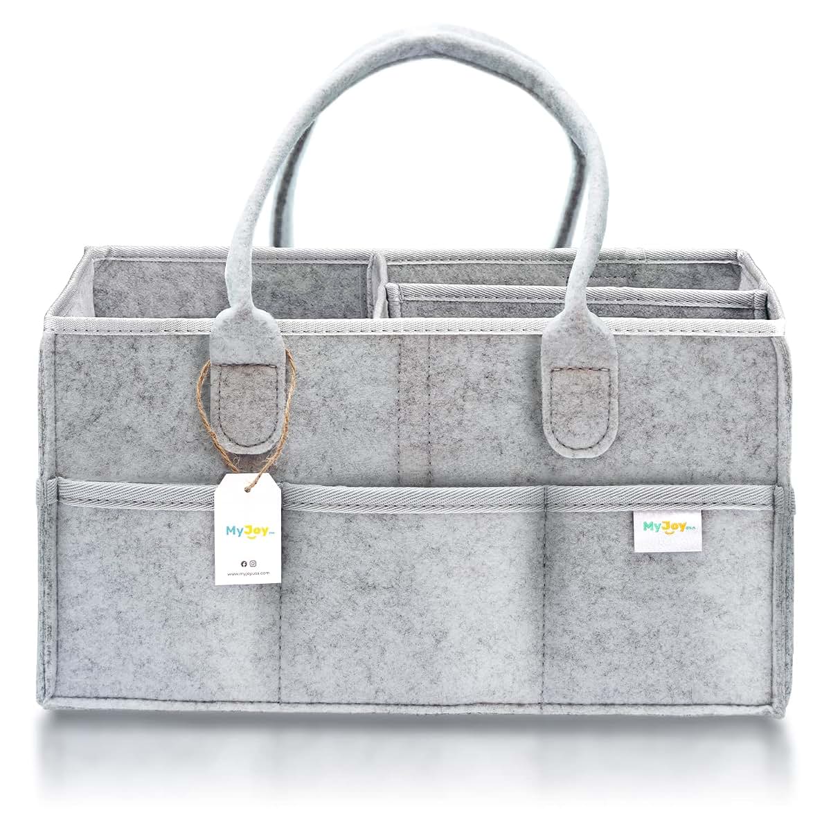 MyJoy Premium Diaper Caddy Organizer - 30+ Diapers Storage