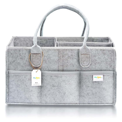 MyJoy Premium Diaper Caddy Organizer - 30+ Diapers Storage