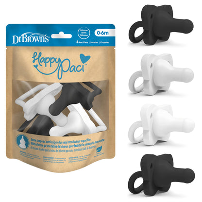 Dr. Brown's HappyPaci Silicone Pacifier 4-Pack