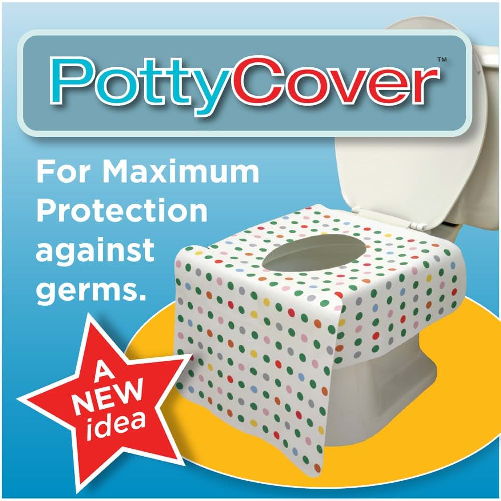 PottyCover Disposable Toilet Seat Covers, 6 Pack