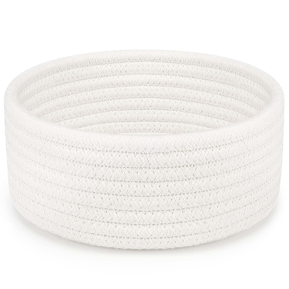 ABenkle Small Woven Cotton Rope Storage Basket
