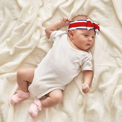 WBQLSL UK Flag Bow Headband For Newborns And Infants (photo 4)