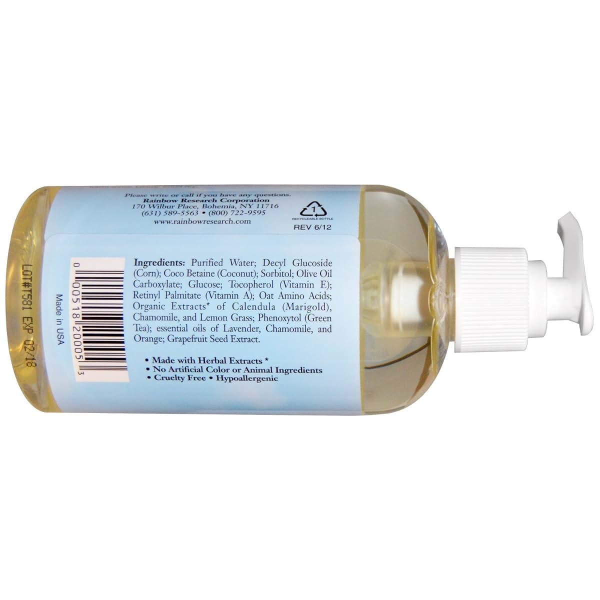 Rainbow Research Baby Oh Baby Herbal Body Wash, 8 Fl Oz (photo 2)