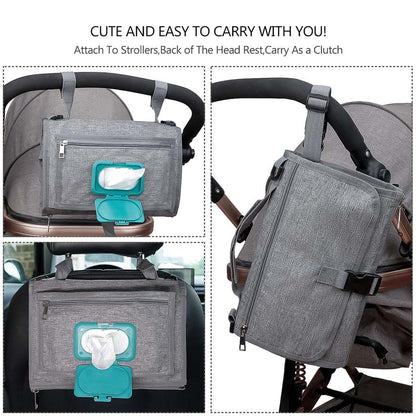 TELFZ Portable Diaper Changing Station Bag