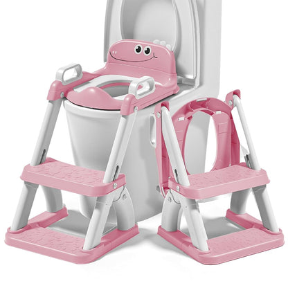 SUPERBE BEBE Superbe Bébé Potty Training Seat with Step Stool Ladder for Toddlers (pink)