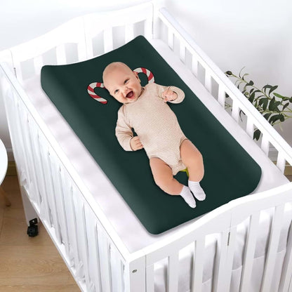 Huisefor Christmas Print Changing Pad Cover