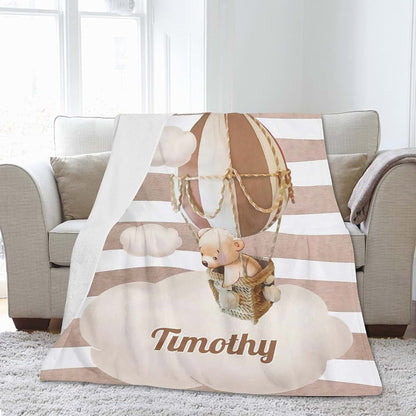 CADE Baby Blanket with Name for Boy/Girl Personalized Name Swaddle Nursery Bed Blanket,Gifts for Children Custom Throw (photo 2)