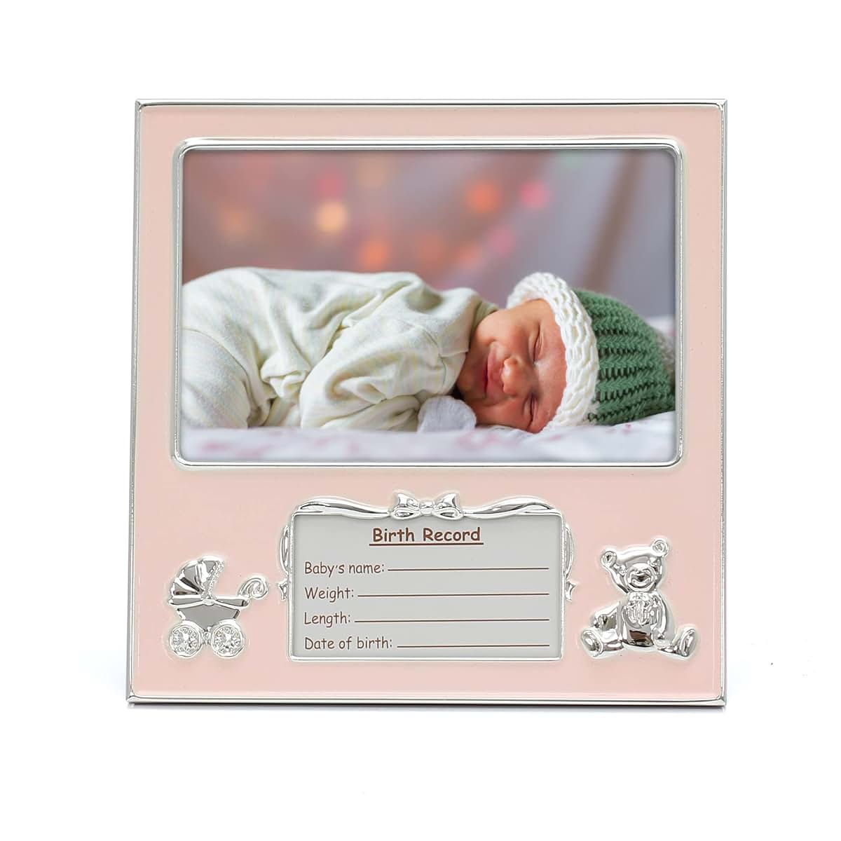 Mimosa Moments 4x6 Photo Frame for Baby Birth Details Keepsakes