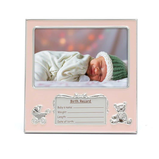 Mimosa Moments 4x6 Photo Frame for Baby Birth Details Keepsakes