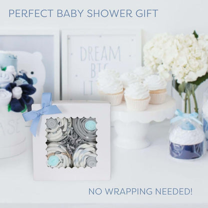 Baby Boy Cupcake Gift Set | 7-Piece Safari Nursery Essentials